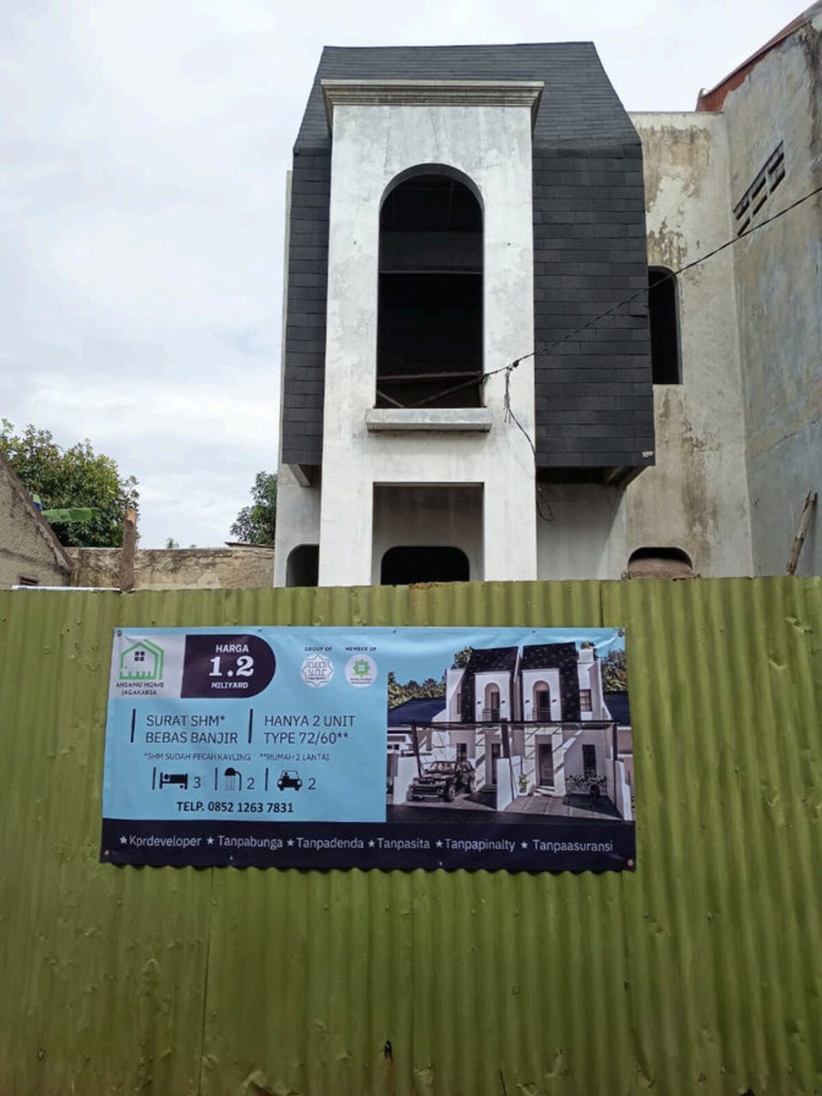 Progres pembangunan Ahsanu Home Jagakarsa, kondisi 70 persen selesai